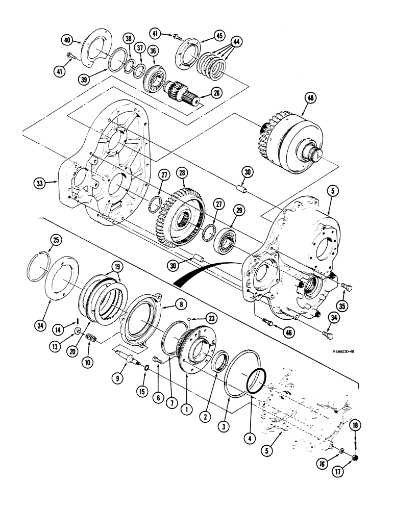 Схема запчастей Case IH 9150 - (6-060) - PTO ASSEMBLY (06) - POWER TRAIN