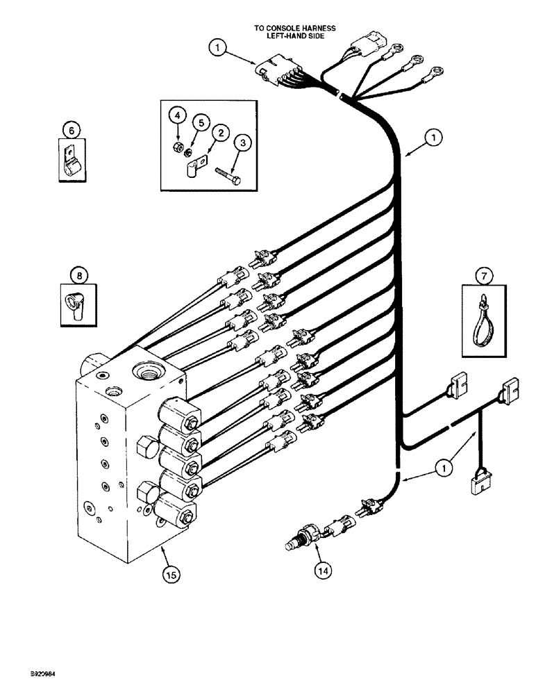 Схема запчастей Case IH 1800 - (4-16) - BASKET HARNESS (06) - ELECTRICAL SYSTEMS