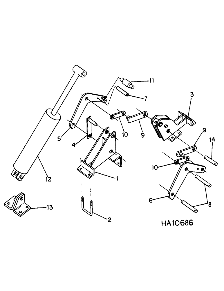 Схема запчастей Case IH 5500 - (G-06) - REAR HINGE, 45 FOOT DOUBLE FOLD, WING TYPE 