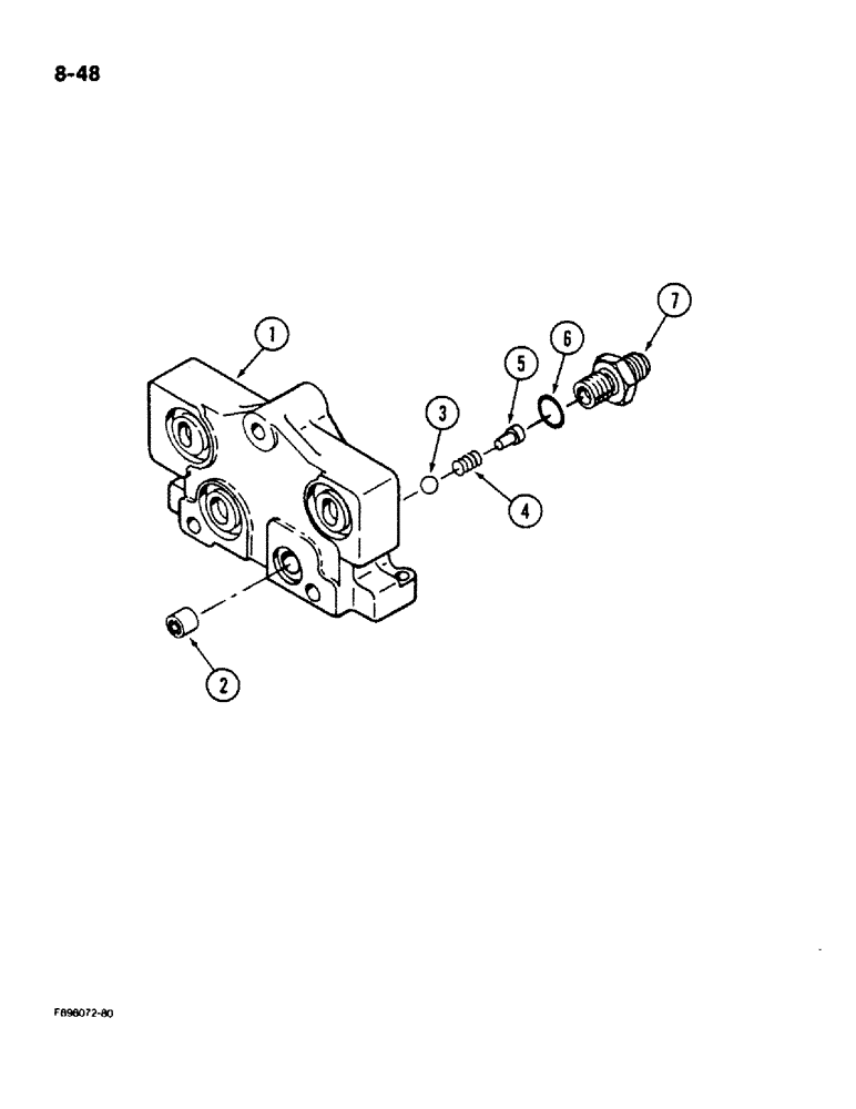 Схема запчастей Case IH 9180 - (8-48) - HYDRAULIC REMOTE VALVE INLET (08) - HYDRAULICS