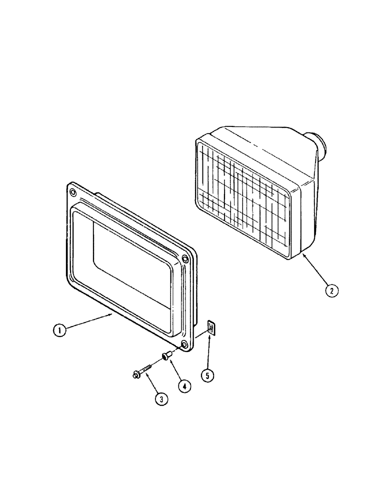 Схема запчастей Case IH 9380 - (4-50) - LAMPS, GRILLE LAMP ASSEMBLY (04) - ELECTRICAL SYSTEMS