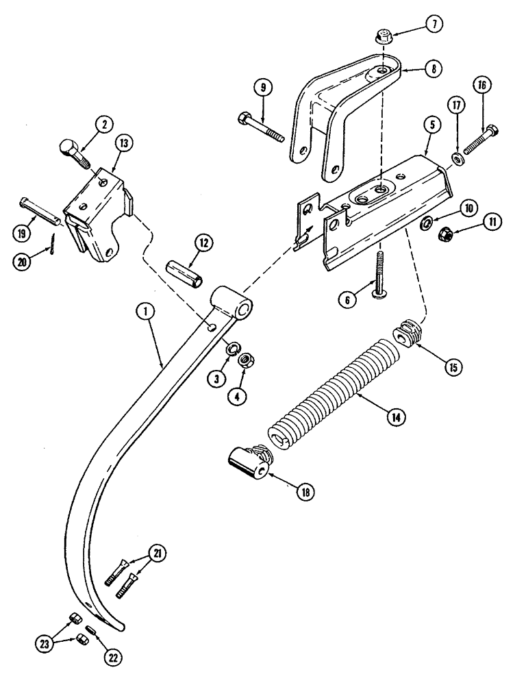 Схема запчастей Case IH 4450 - (09-23) - SHANK ASSEMBLY - VIBRA SHANK 