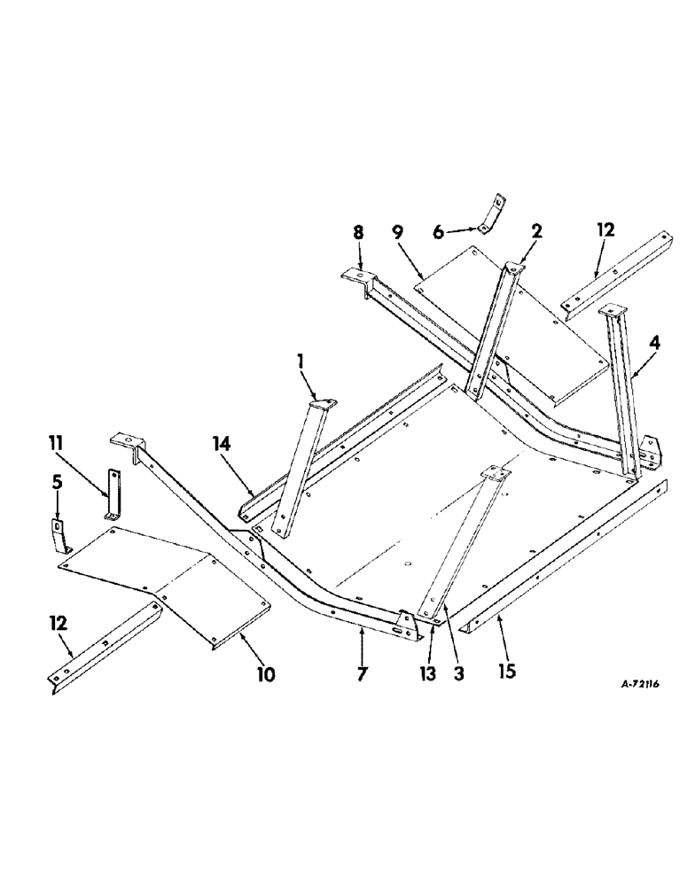 Схема запчастей Case IH 503 - (286) - FAN BOTTOM SHIELDS, SERIAL NOL 4765 AND BELOW (88) - ACCESSORIES