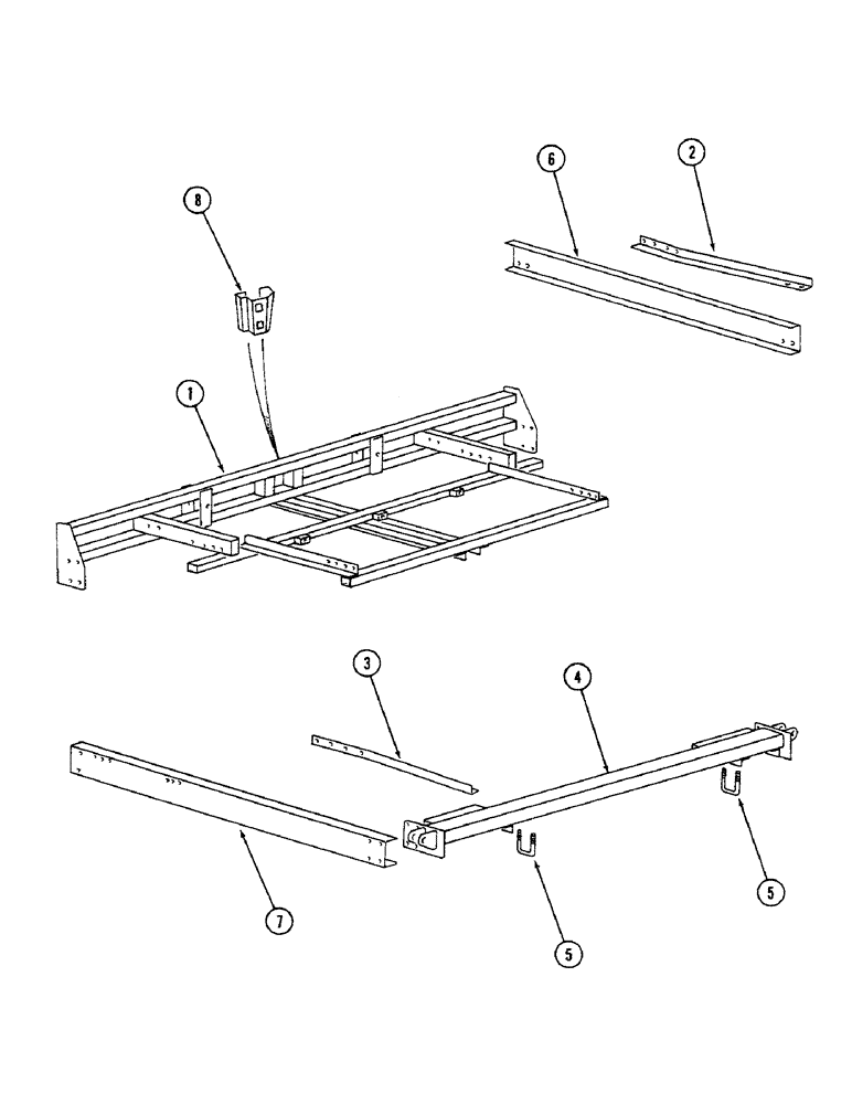 Схема запчастей Case IH 4500 - (9-050) - MAIN FRAME, WING TYPE MODELS, 22 FOOT 6 INCH BASIC SIZE (09) - CHASSIS/ATTACHMENTS