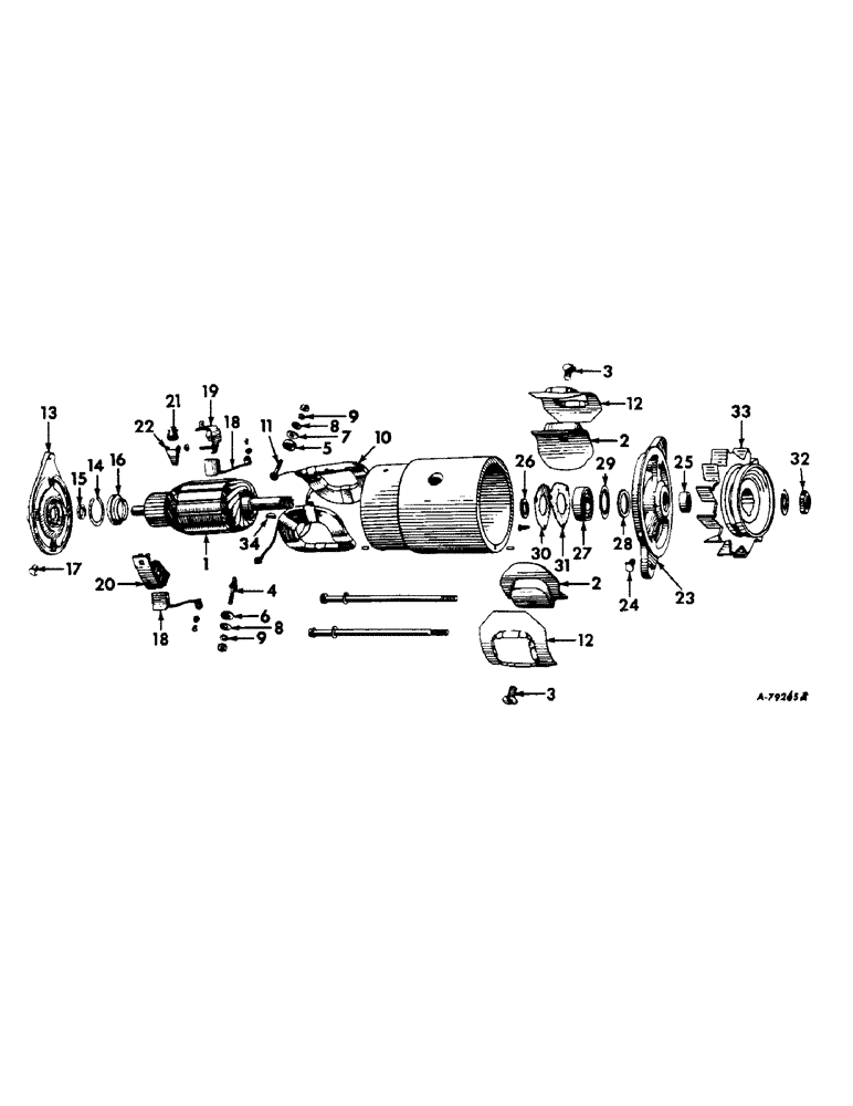 Схема запчастей Case IH 2404 - (042) - ELECTRICAL SYSTEM, GENERATOR, DELCO-REMY (06) - ELECTRICAL SYSTEMS