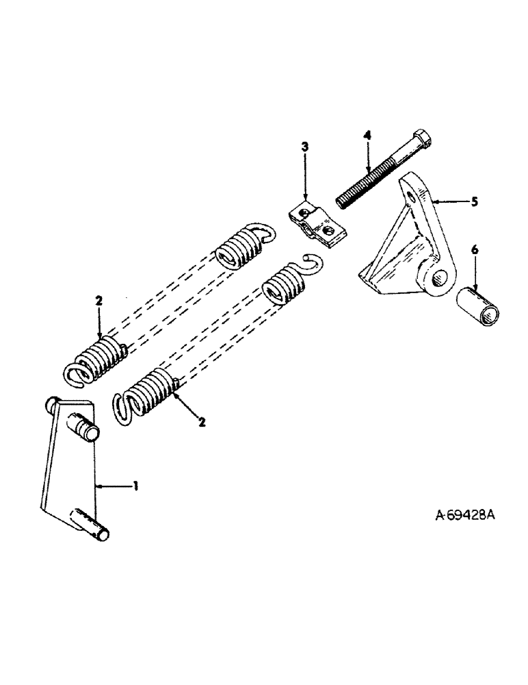 Схема запчастей Case IH 1110 - (M-20) - OUTER SHOE BALANCE SPRING ATTACHMENT 