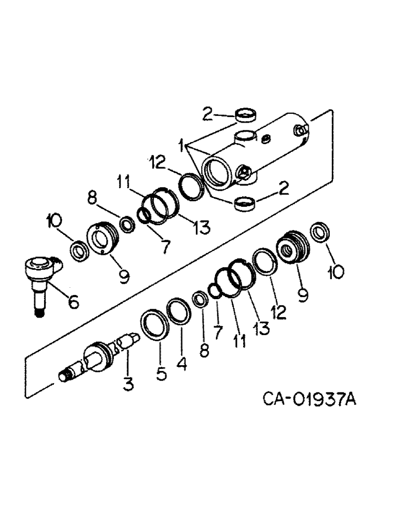 Схема запчастей Case IH 986 - (10-20) - HYDRAULIC, POWER STEERING CYLINDER (07) - HYDRAULICS