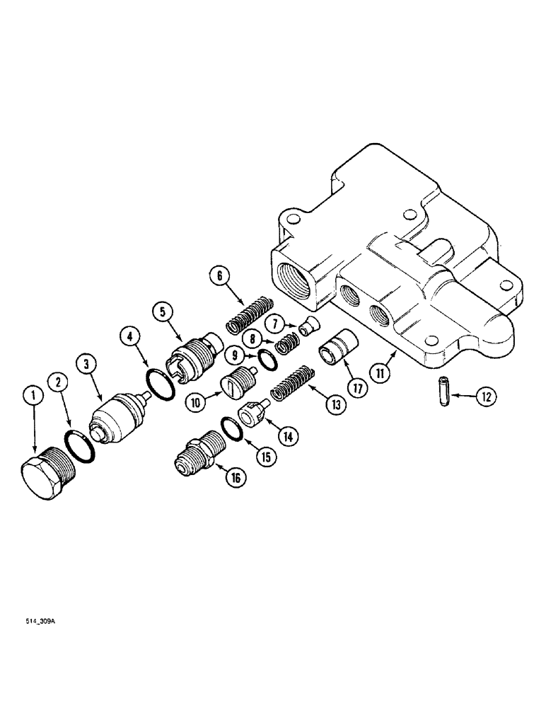 Схема запчастей Case IH 3220 - (8-052) - DRAFT CONTROL, UNLOADING AND FLOW CONTROL VALVE (08) - HYDRAULICS