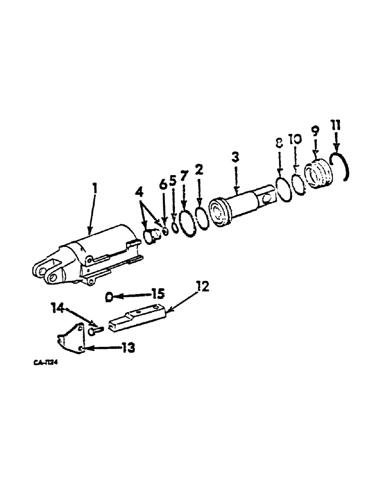 Схема запчастей Case IH 474 - (07-09) - PUMP SERVO CYLINDER (04) - Drive Train