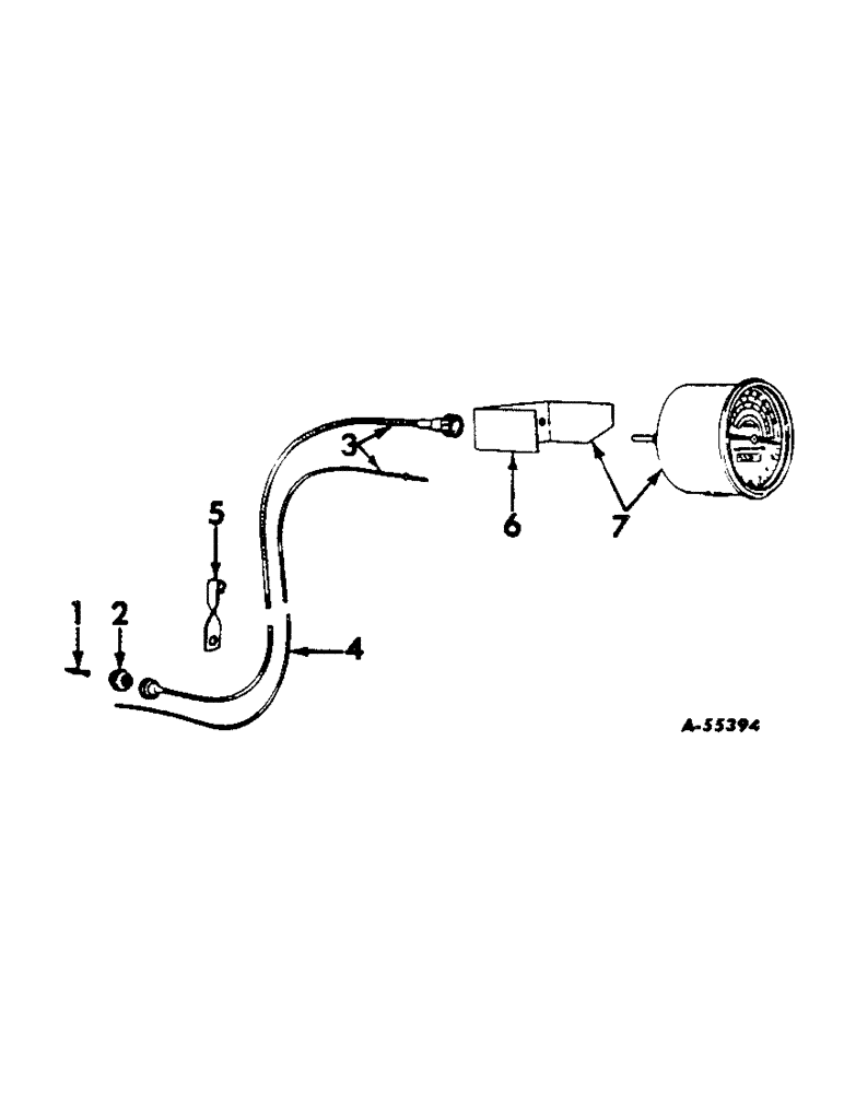 Схема запчастей Case IH 460 - (232) - ENGINE CONTROLS, INSTRUMENTS AND INSTRUMENT PANEL,TRACHOMETER Engine Controls