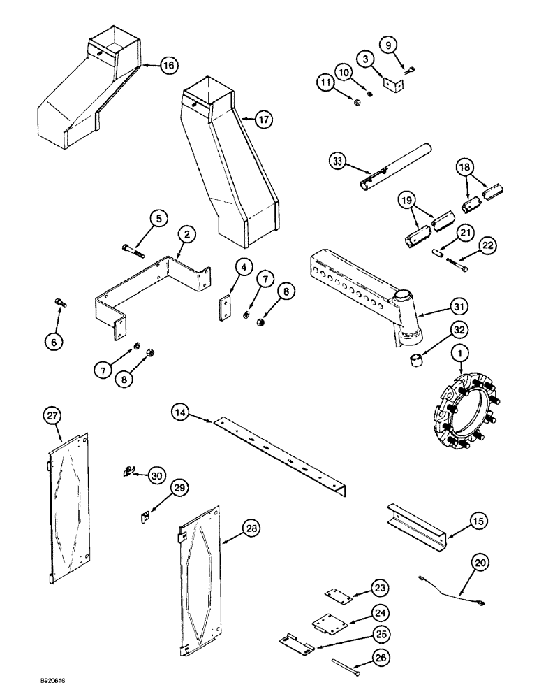 Схема запчастей Case IH 2044 - (9A-86) - SKIP ROW DOOR ATTACHMENT, 2044 COTTON PICKER (13) - PICKING SYSTEM