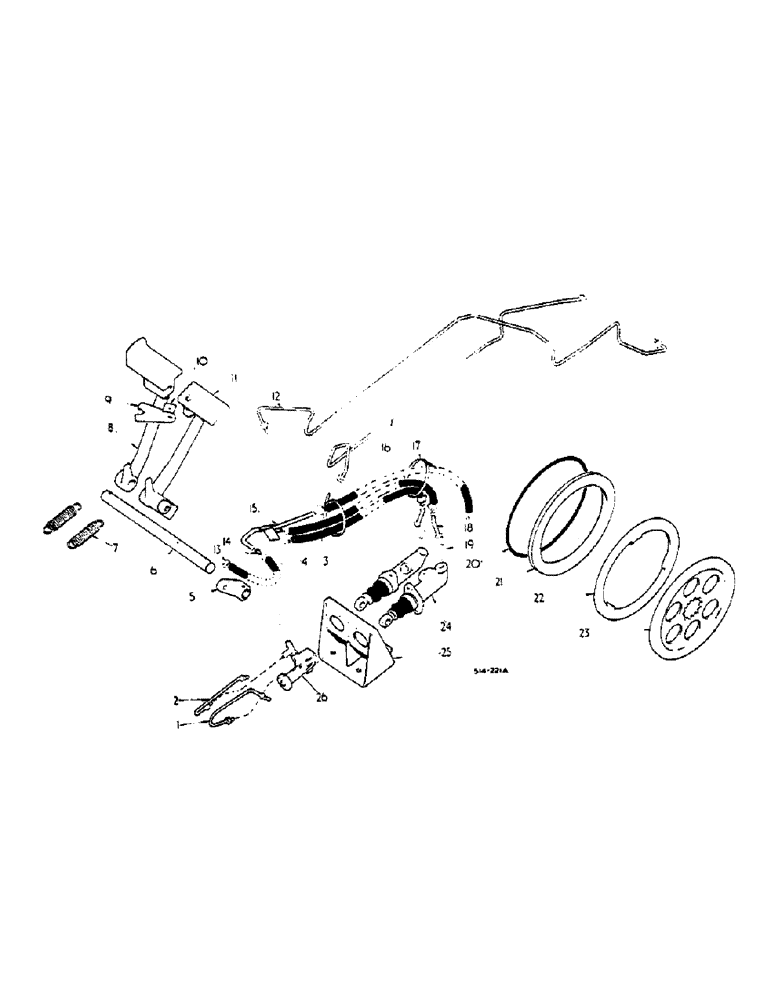 Схема запчастей Case IH 574 - (04-05) - BRAKES, 574 S/N 9761 UP, 2500 S/N 594 UP (5.1) - BRAKES