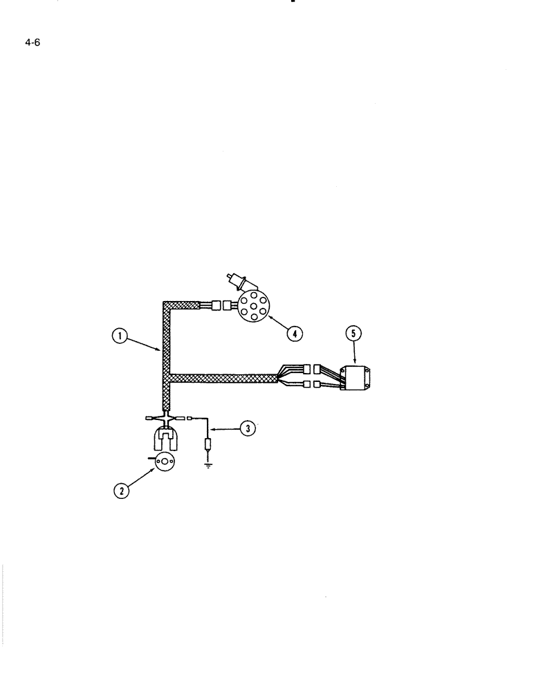 Схема запчастей Case IH 4000 - (4-06) - IGNITION SYSTEM WIRING, 4000 WINDROWER (04) - ELECTRICAL SYSTEMS