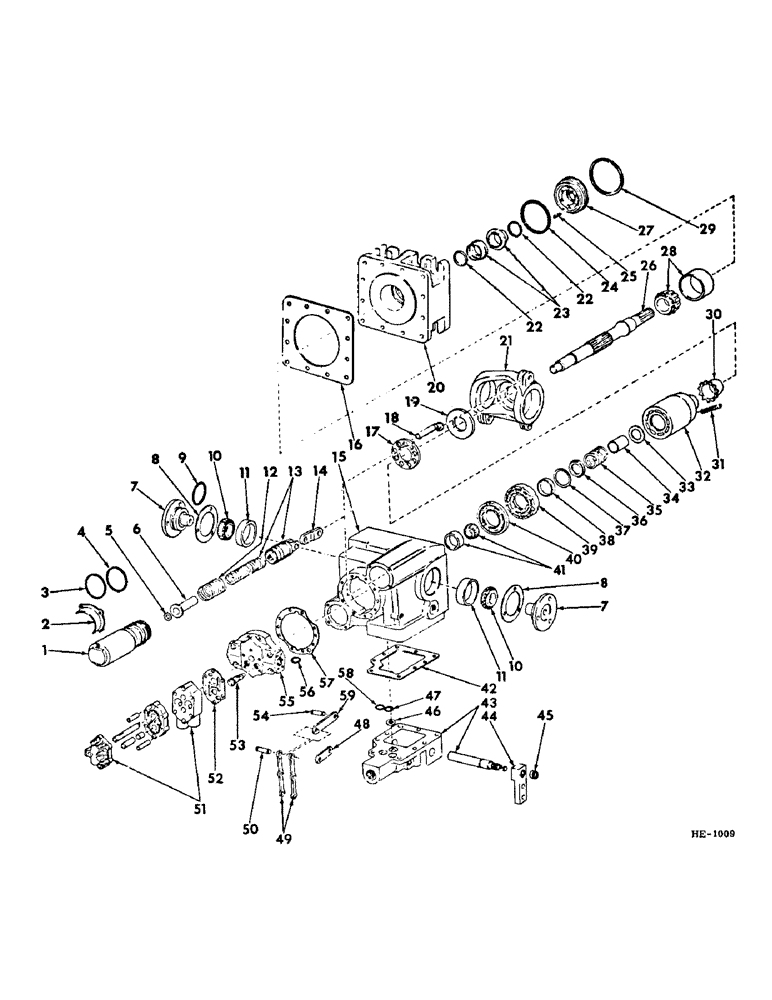 Схема запчастей Case IH 375 - (F-52) - HYDRAULIC SYSTEM, HYDROSTATIC DRIVE PUMP (07) - HYDRAULIC SYSTEM