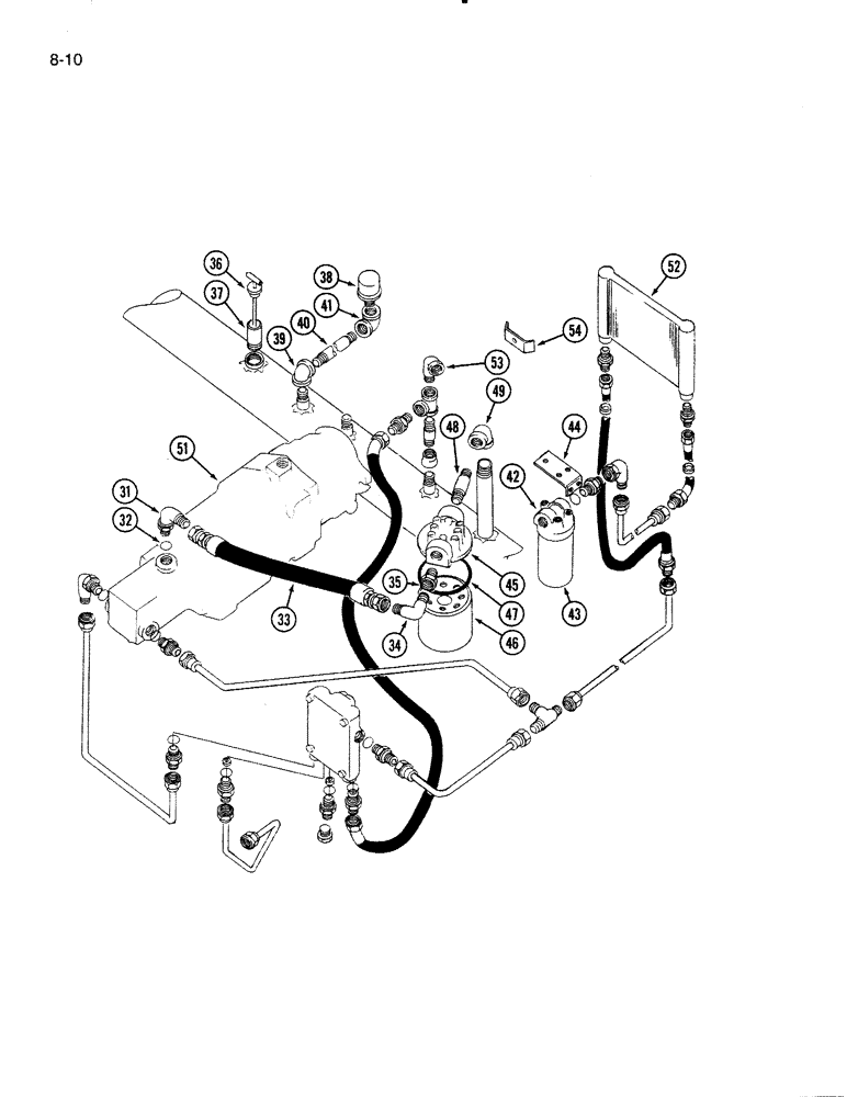 Схема запчастей Case IH 5000 - (8-10) - HYDRAULIC SYSTEM (08) - HYDRAULICS