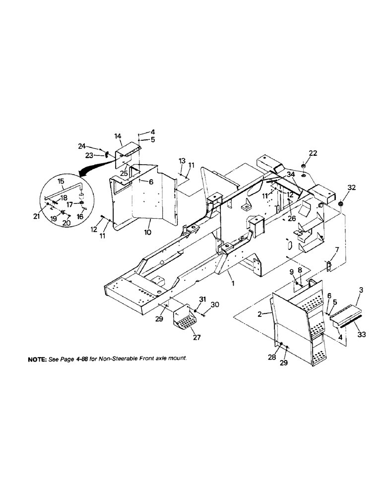 Схема запчастей Case IH STEIGER - (06-01) - FRONT FRAME (12) - FRAME