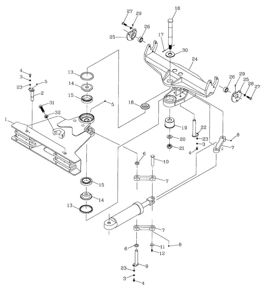 Схема запчастей Case IH 7700 - (A08[01]) - ELEVATOR SLEW MECHANISM Mainframe & Functioning Components