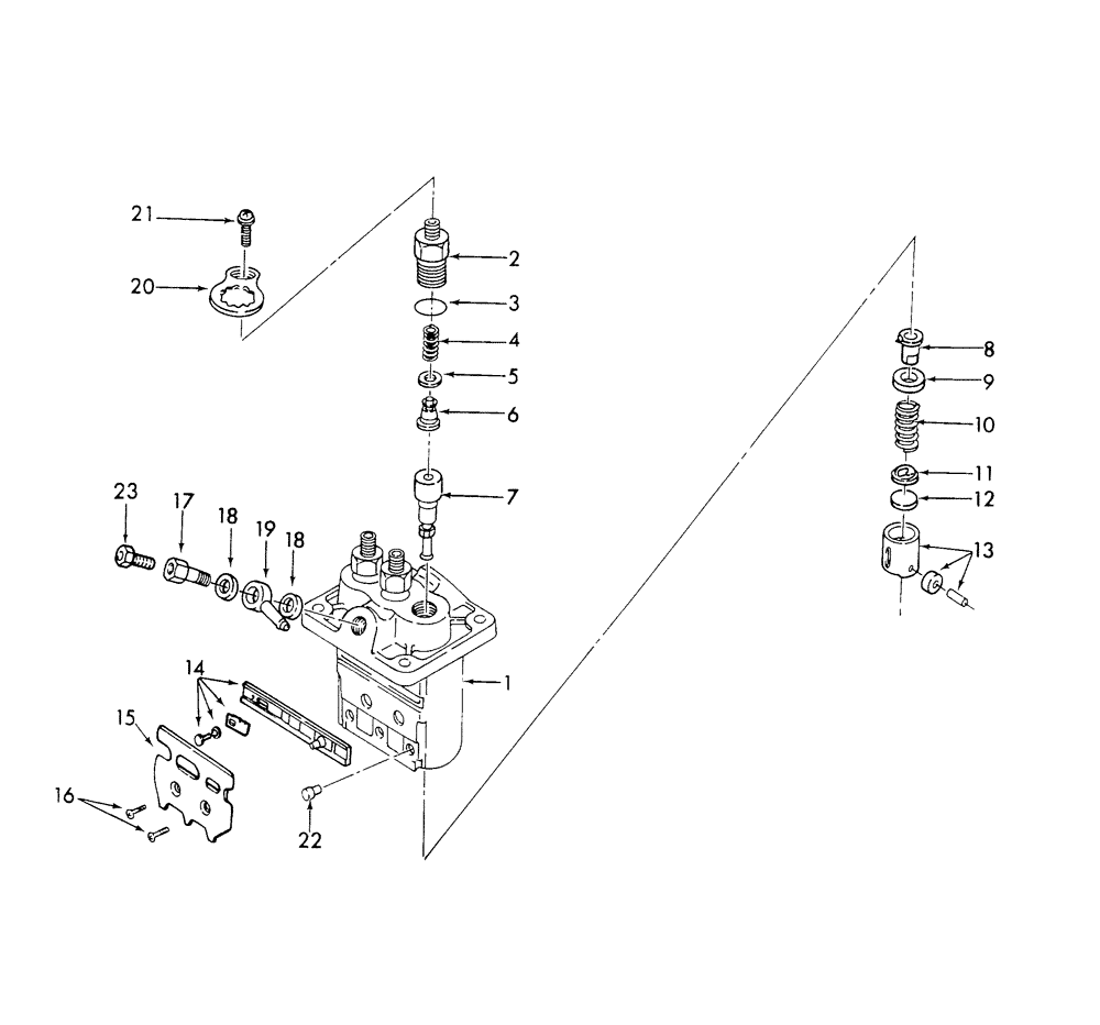 Схема запчастей Case IH DX25E - (01.09.01) - INJECTION PUMP ASSEMBLY (01) - ENGINE