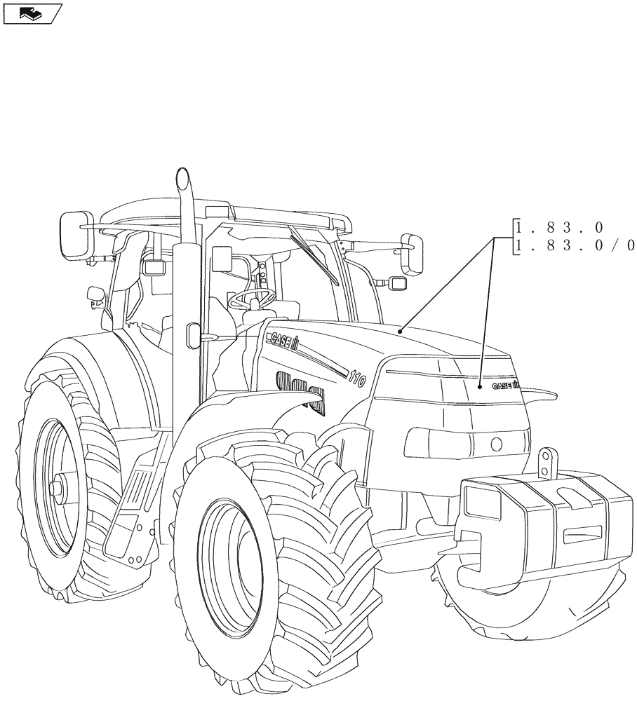 Схема запчастей Case IH MAXXUM 140 - (SEC. 08) - SHEET METAL (00) - GENERAL