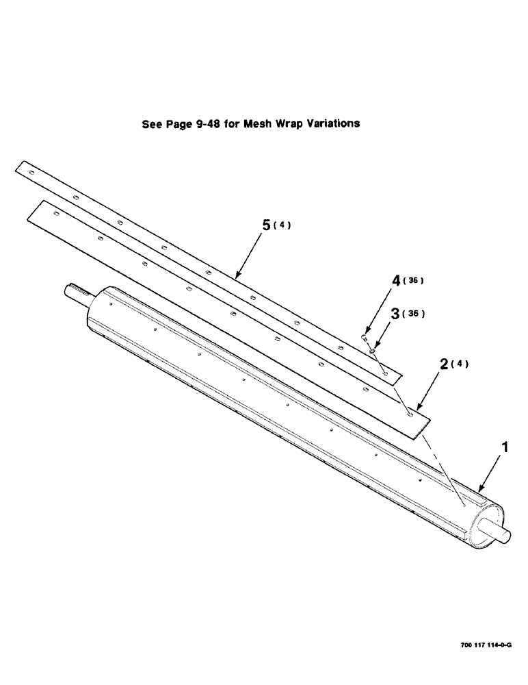 Схема запчастей Case IH 8465T - (6-16) - ROLLER ASSEMBLY, FLAP (14) - BALE CHAMBER