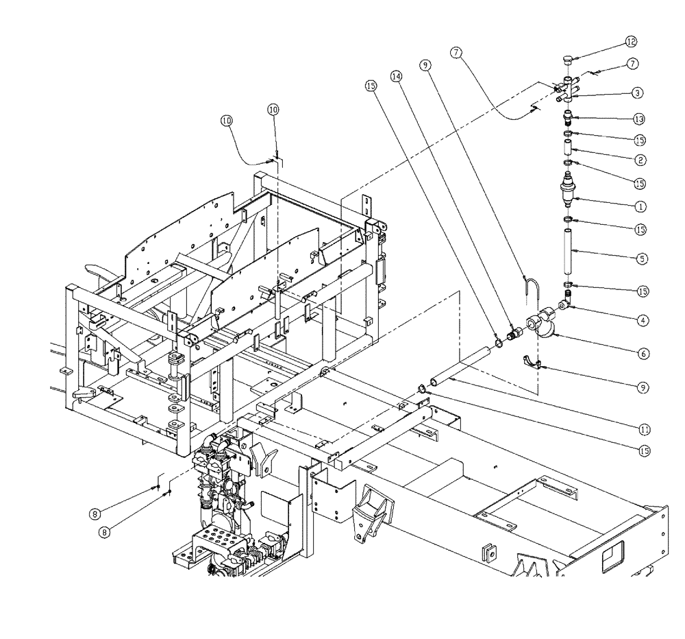 Схема запчастей Case IH 438 - (18-014) - MANIFOLD GROUP, FLEX LIQUID Wet Kit