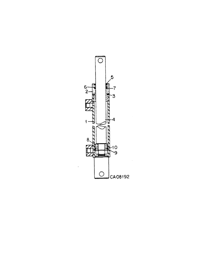 Схема запчастей Case IH DRAPER - (B-46[1]) - MASTER REEL LIFT CYLINDER 1.5 X 9.38 IH (07) - HYDRAULICS