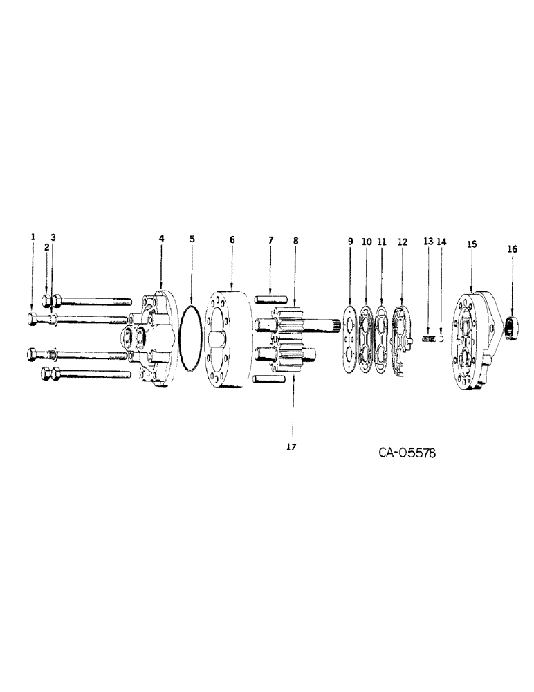 Схема запчастей Case IH 4130 - (10-09) - HYDRAULICS, HYDRAULIC PUMP (07) - HYDRAULICS