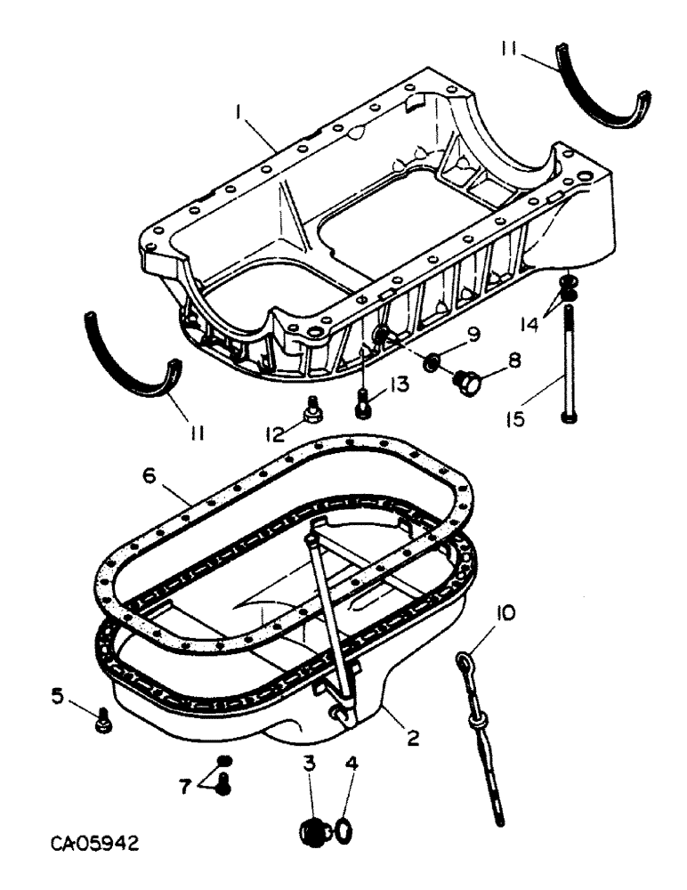 Схема запчастей Case IH 4150 - (12-25) - POWER, CRANKCASE AND OIL PAN, ISUZU ENGINE (04) - Drive Train