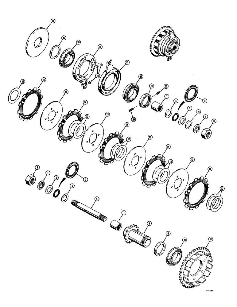 Схема запчастей Case IH 1529 - (064) - CLUTCH 