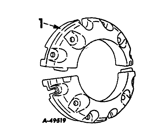 Схема запчастей Case IH 444 - (L-06) - WHEELS AND WHEEL WEIGHTS, REAR WHEEL WEIGHTS, SPLIT TYPE, TRACTORS WITH 24" REAR WHEELS Wheels & Wheel Weights