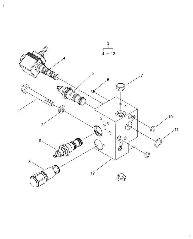 Схема запчастей Case IH FARMALL 35B - (35.100.06) - PTO VALVE ASSEMBLY (35) - HYDRAULIC SYSTEMS