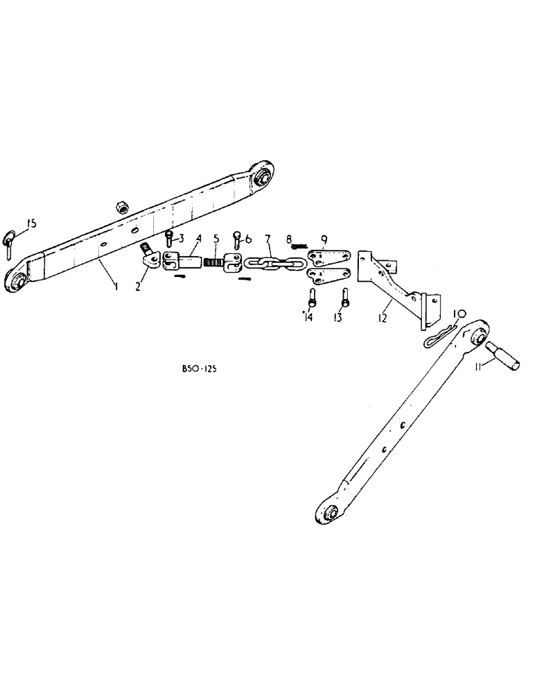 Схема запчастей Case IH 584 - (09-04) - LOWER LINKS, 3 POINT HITCH, 33" FIXED LOWER LINKS W/ INSIDE CHECK CHAINS, ROW CROP TRACTORS (12) - FRAME