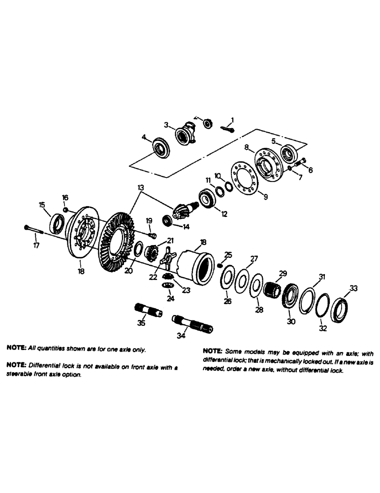 Схема запчастей Case IH STEIGER - (04-39) - DIFFERENTIAL ASSEMBLY, K592 BAR AXLE (04) - Drive Train