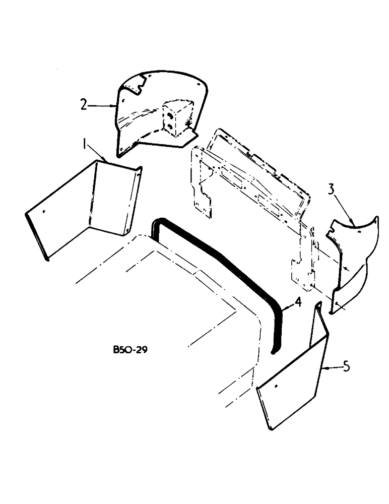 Схема запчастей Case IH 484 - (13-02) - SUPERSTRUCTURE, INSTRUMENT PANEL SIDE HOUSING (05) - SUPERSTRUCTURE