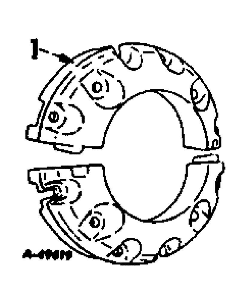 Схема запчастей Case IH 884 - (15-09A) - REAR WHEEL WEIGHTS, SPLIT TYPE Wheels & Traction