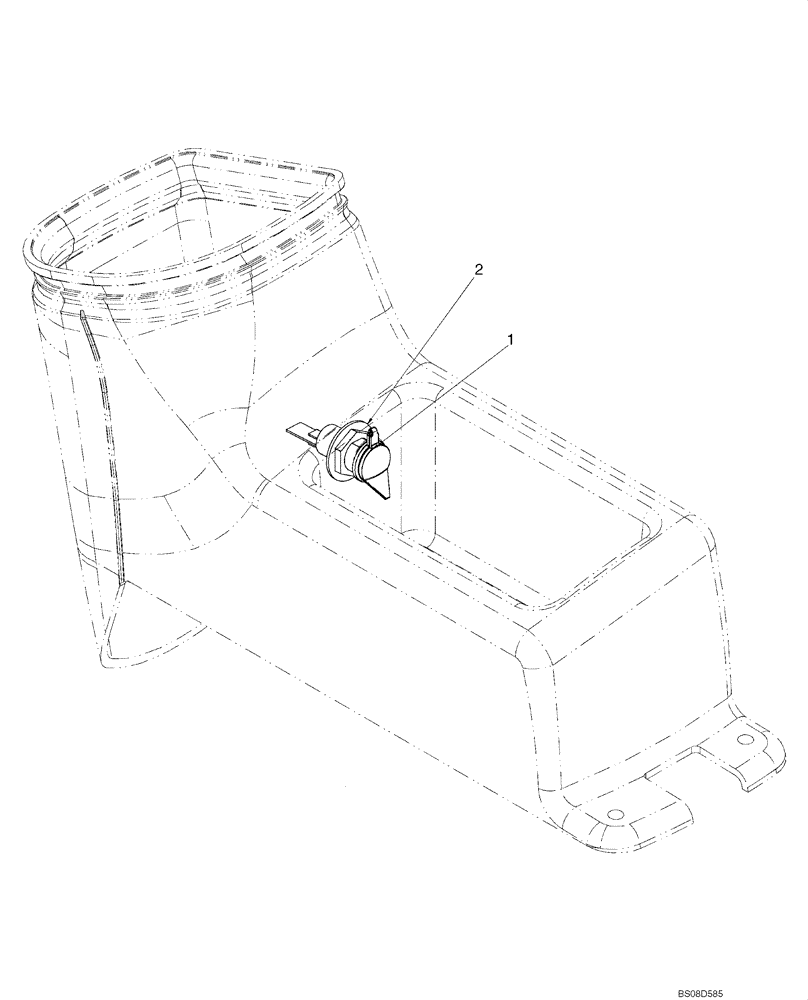 Схема запчастей Case IH 420CT - (04-27) - ELECTRICAL ACCESSORY SOCKET (EUROPE) (04) - ELECTRICAL SYSTEMS