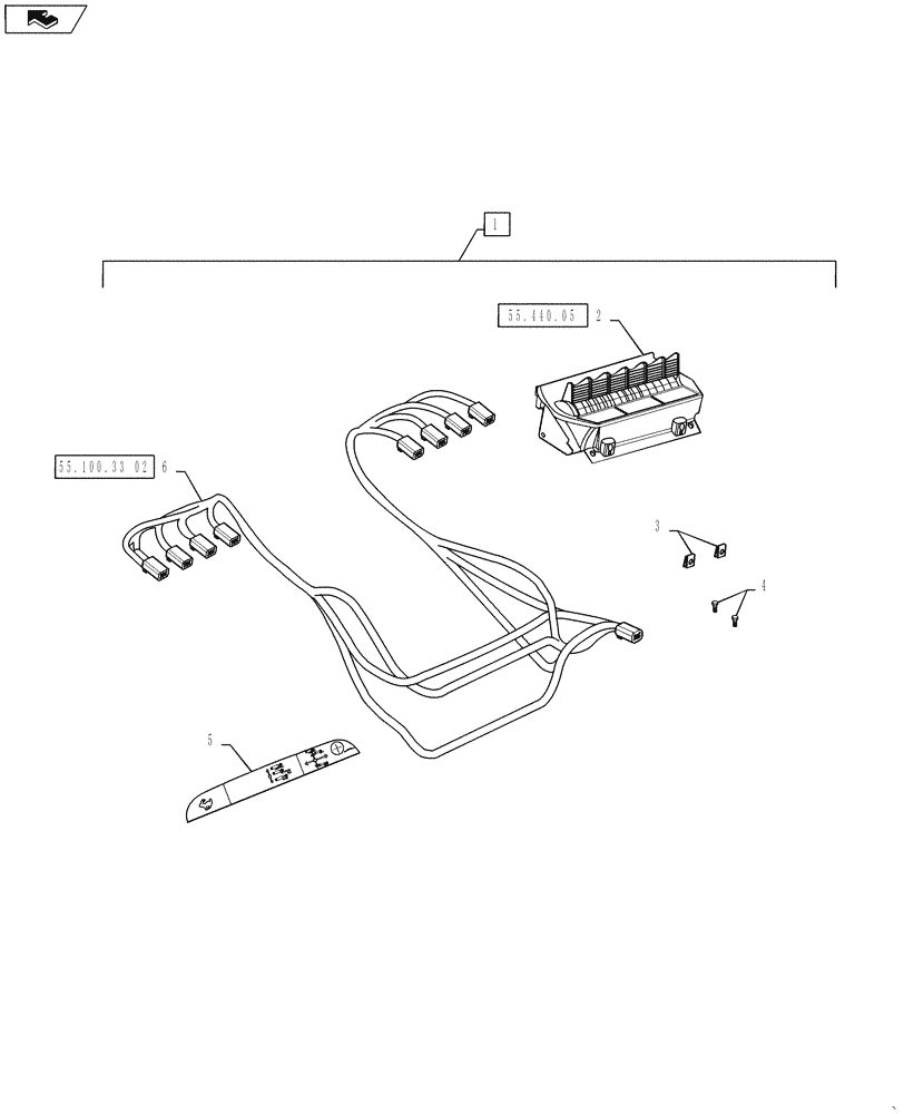 Схема запчастей Case IH STEIGER 600 - (88.035.02) - DIA KIT - 4 TO 6 EHR VALVES - CAB & ELECTRICAL COMPONENTS (88) - ACCESSORIES