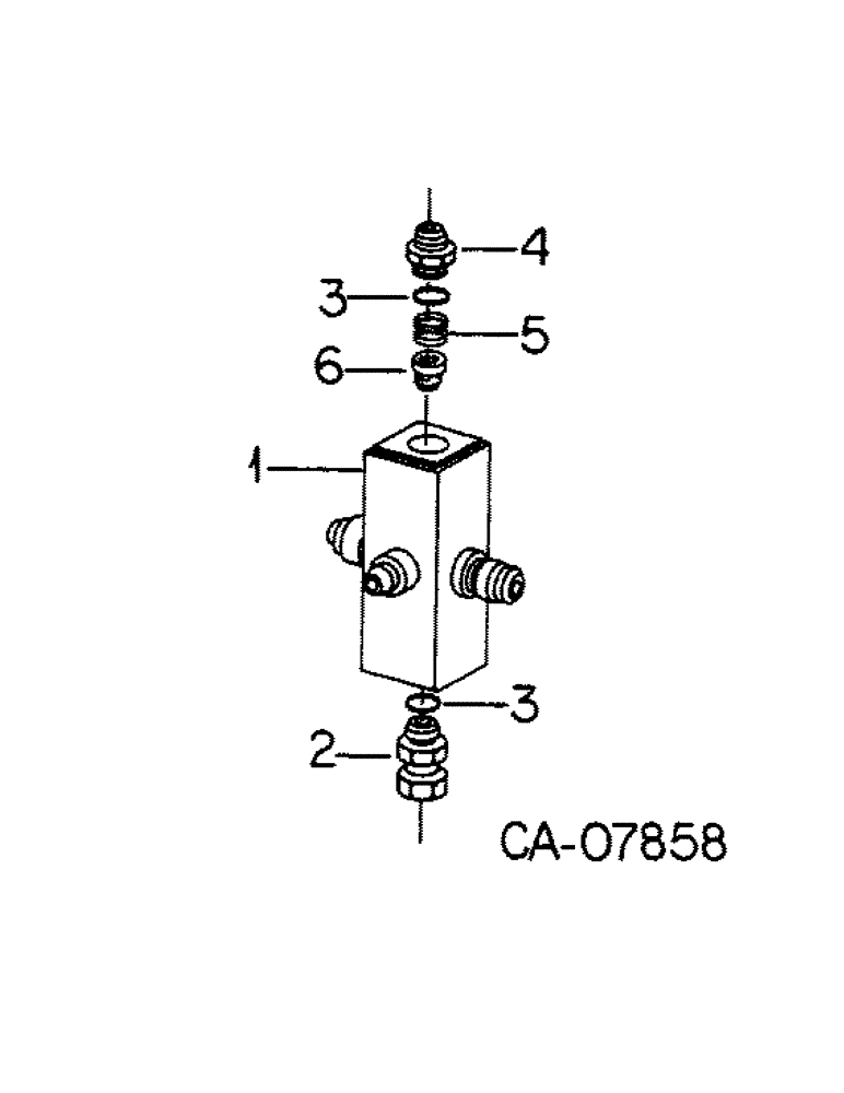 Схема запчастей Case IH 5088 - (10-42) - HYDRAULICS, BRAKE CHECK VALVE (07) - HYDRAULICS