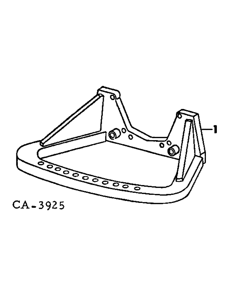 Схема запчастей Case IH 3288 - (09-16) - FRAME, FIXED NON-ADJUSTABLE DRAWBAR, TRACTORS WITHOUT HYDRAULIC DRAFT CONTROL (12) - FRAME