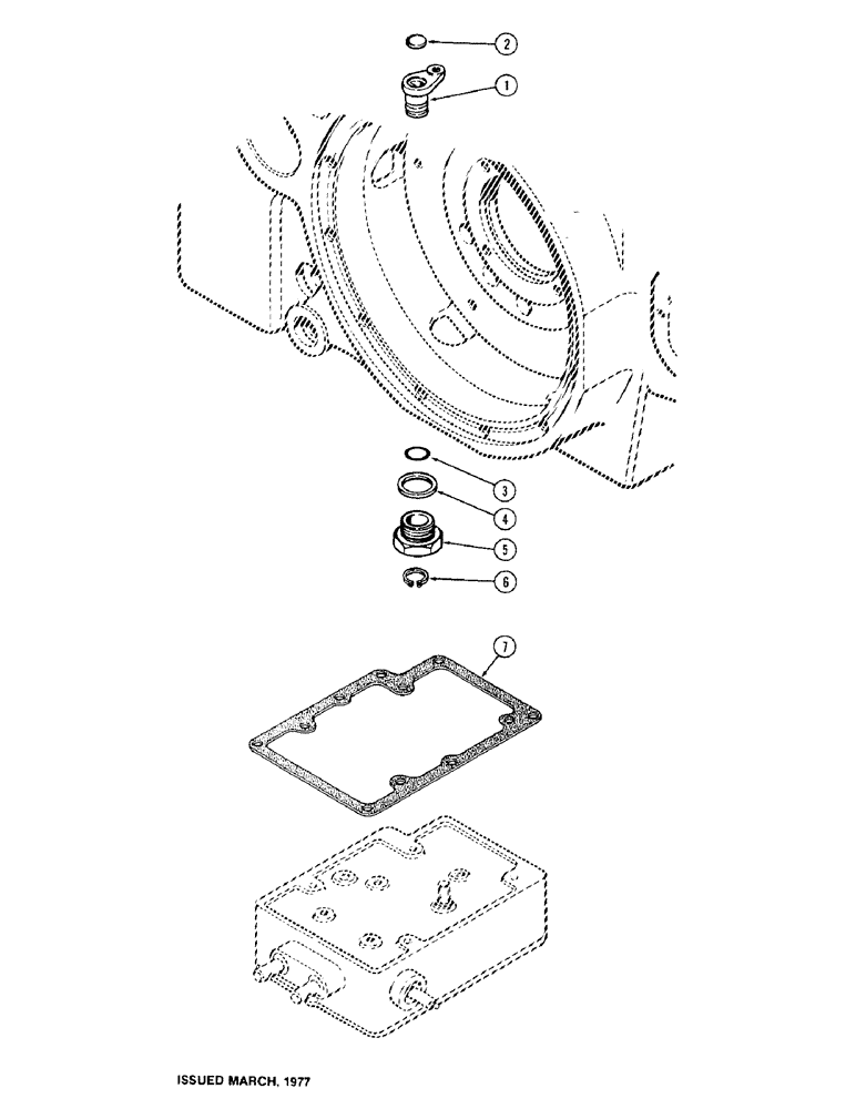 Схема запчастей Case IH 1570 - (222) - D.O.M. SYSTEM, DRAFT CONTROL SENSING LINKAGE (09) - CHASSIS/ATTACHMENTS