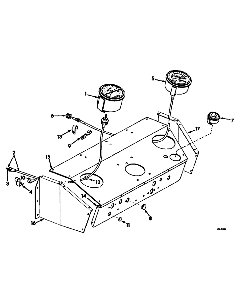 Схема запчастей Case IH 4186 - (11-01) - INSTRUMENTS, INSTRUMENT AND SWITCH PANELS AND GAUGES Instruments