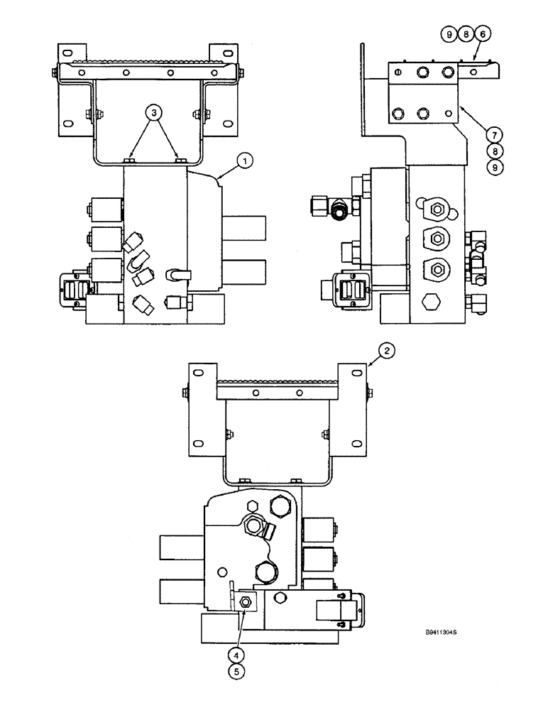 Схема запчастей Case IH 2144 - (8-24) - CONTROL VALVES AND MOUNTING (07) - HYDRAULICS