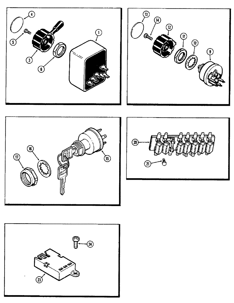 Схема запчастей Case IH 2590 - (4-106) - ELECTRICAL EQUIPMENT MOUNTING (04) - ELECTRICAL SYSTEMS