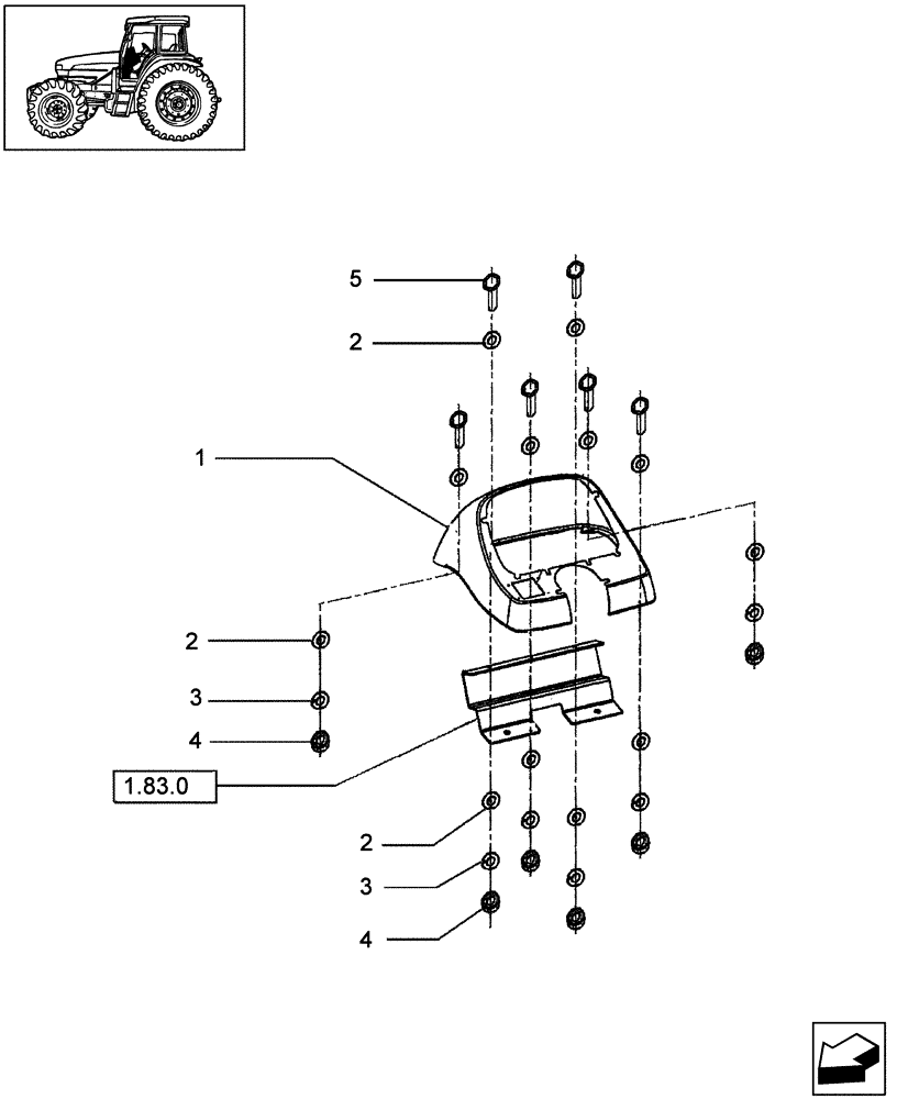 Схема запчастей Case IH JX85 - (1.92.0[37]) - CAB - INSTRUMENT PANEL (10) - OPERATORS PLATFORM/CAB