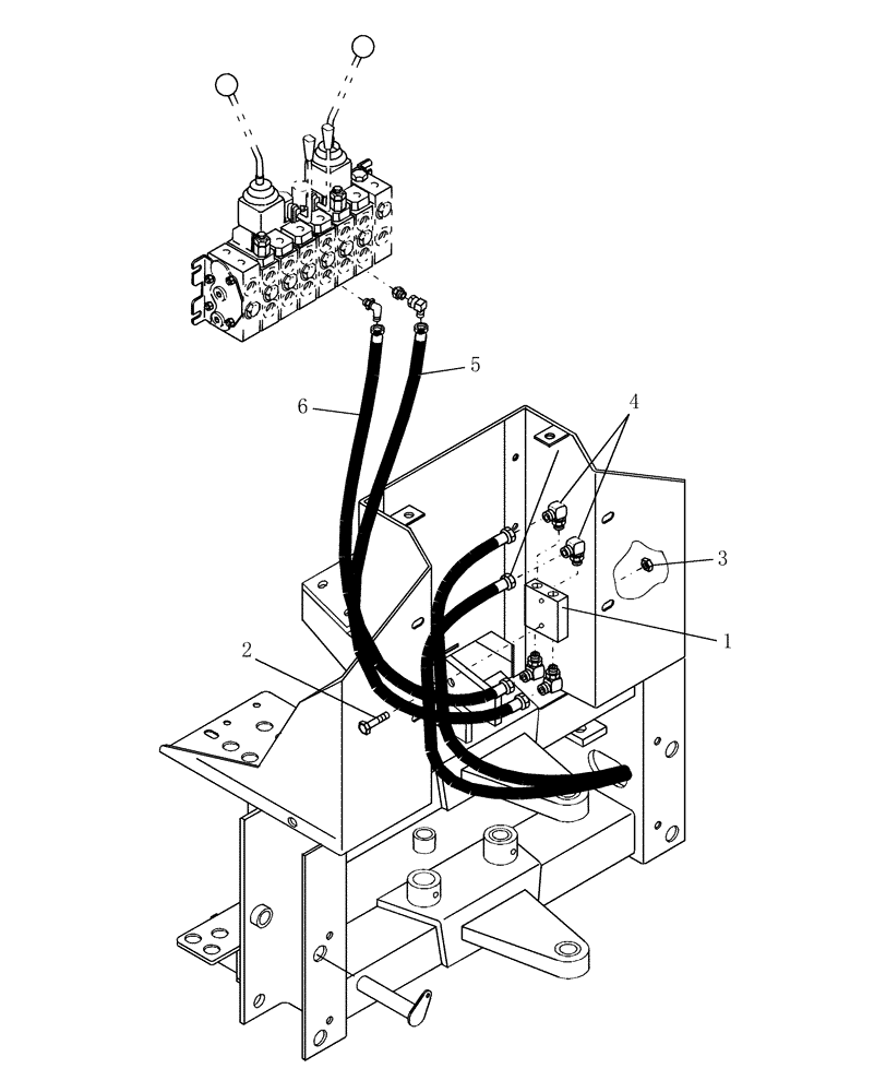 Схема запчастей Case IH 716735016 - (40) - LOCK OUT VALVE PLUMBING KIT 