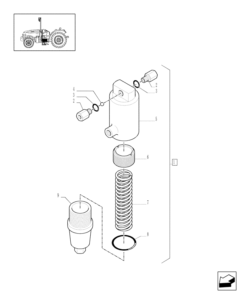 Схема запчастей Case IH JX1095N - (1.27.3/01[04]) - (VAR.297) HI-LO NA - CLUTCH ENGAGEMENT, ACCUMULATOR, PARTS (03) - TRANSMISSION