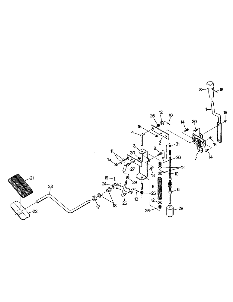 Схема запчастей Case IH CR-1225 - (01-26) - THROTTLE AND DECELERATOR (10) - CAB