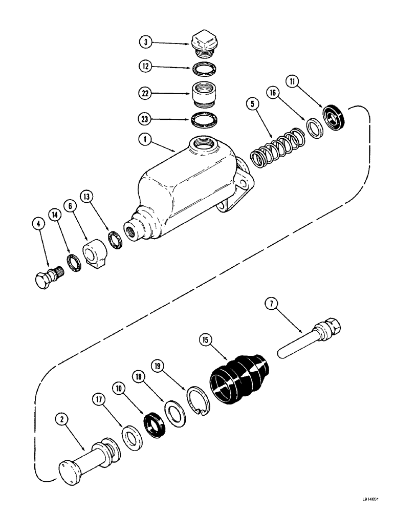 Схема запчастей Case IH 9350 - (7-12) - MASTER CYLINDER ASSEMBLY (07) - BRAKES