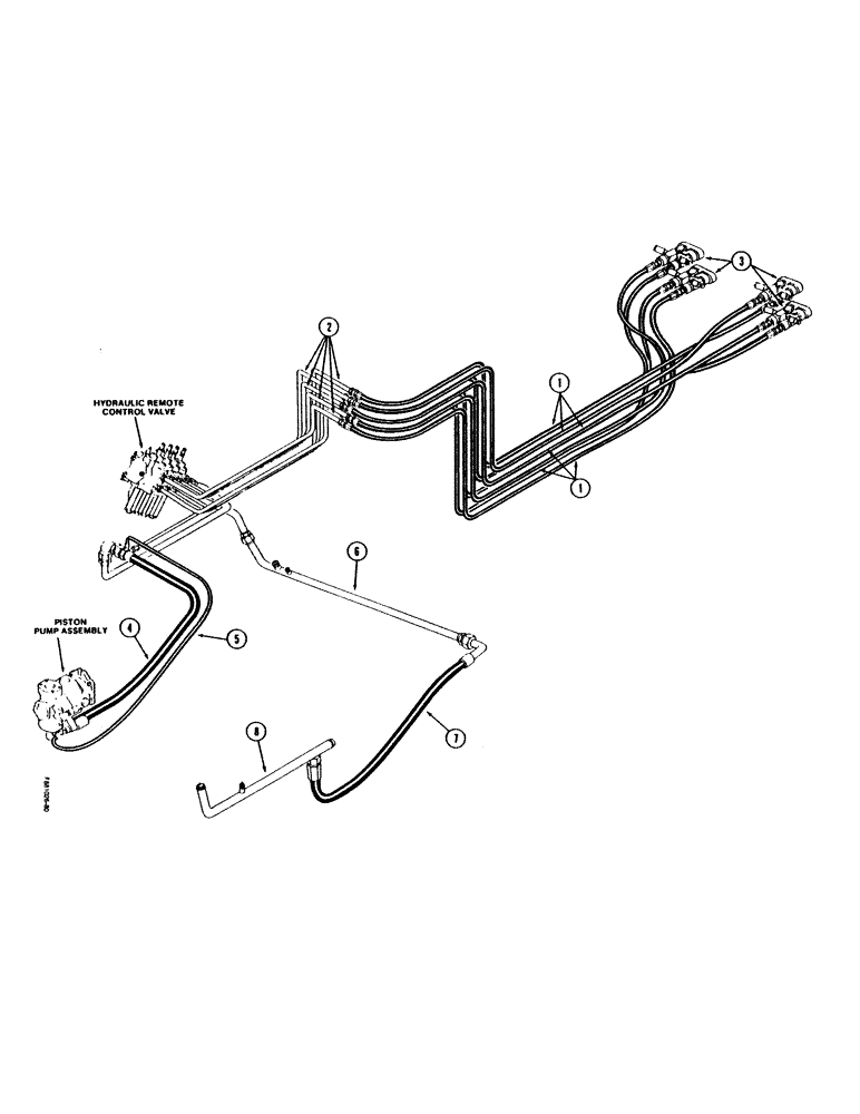 Схема запчастей Case IH 9170 - (1-14) - PICTORIAL INDEX, REMOTE HYDRAULICS (00) - PICTORIAL INDEX