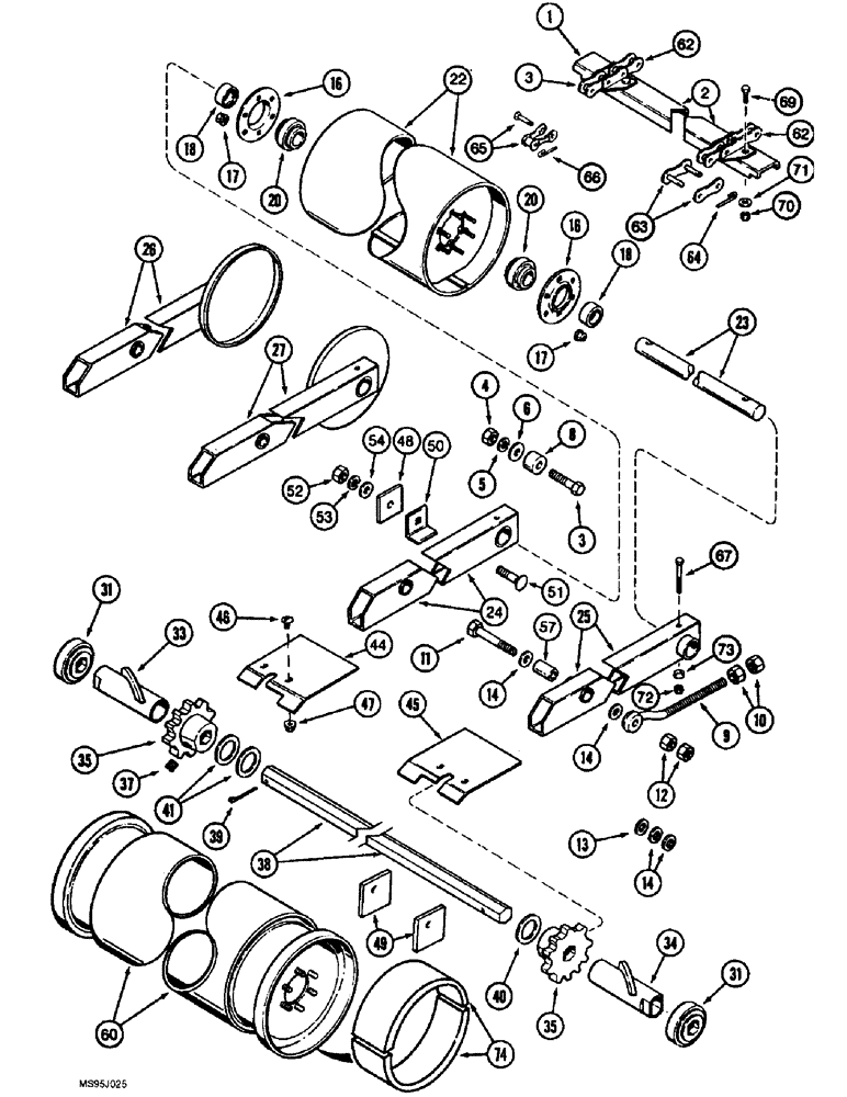 Схема запчастей Case IH 1688 - (9A-34) - FEEDER, CONVEYOR (13) - FEEDER